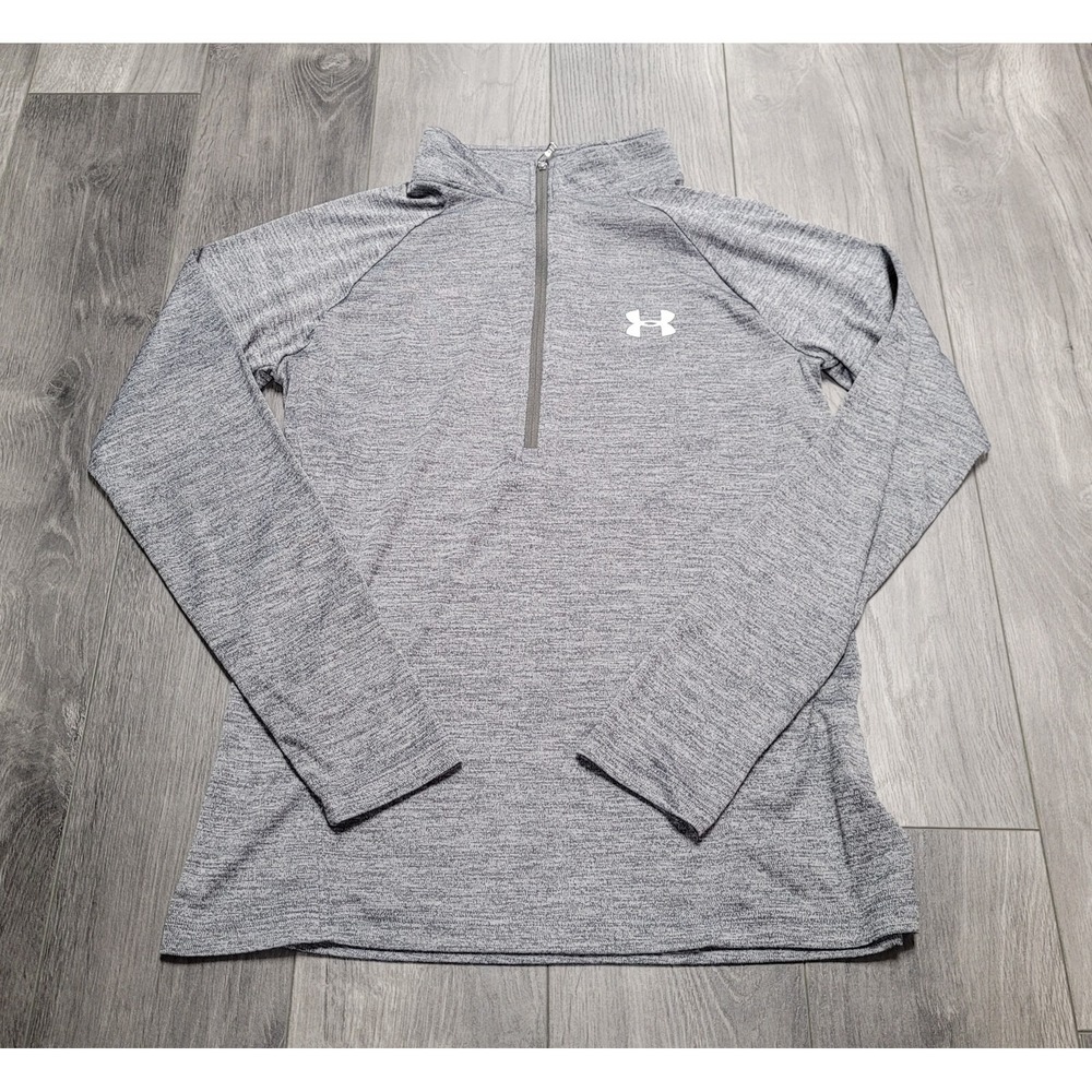 Under Armour Athletic Heatgear Loose Long Sleeve Shirt  Gray Women's Medium